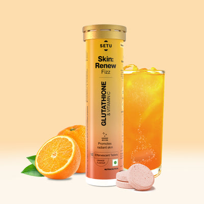 FREE: Skin: Renew - Glutathione - Orange Flavour Pack of 15 - Setu Nutrition