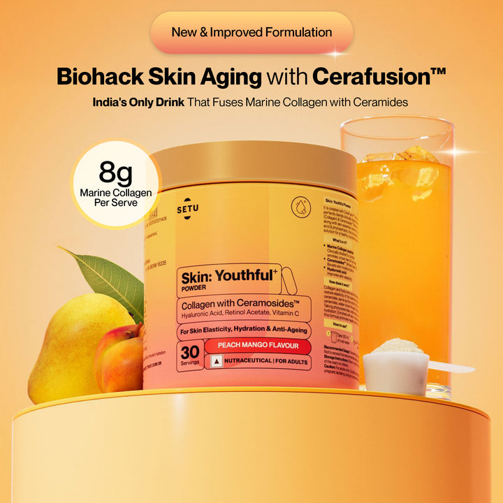 Skin: Youthful with Marine Collagen & Ceramosides™