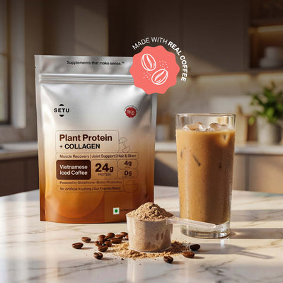 Plant Protein with Veg Collagen - Muscles, Skin & Hair Support - Setu Nutrition
