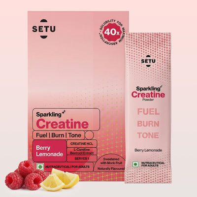 Sparkling Creatine - Berry Lemonade - Pack of 1 - Setu Nutrition