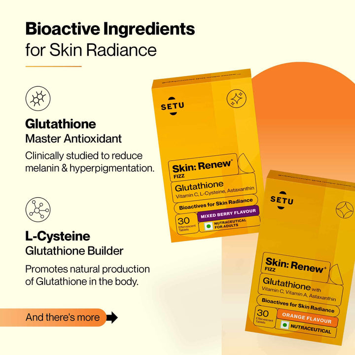 Skin: Renew - Glutathione - (Orange + Mixed Berry) Flavour