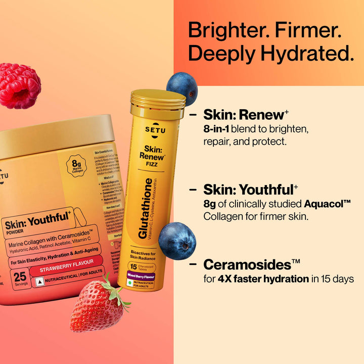 Radiant Skin Glow Combo – Glutathione & Marine Collagen for Bright, Younger-Looking Skin