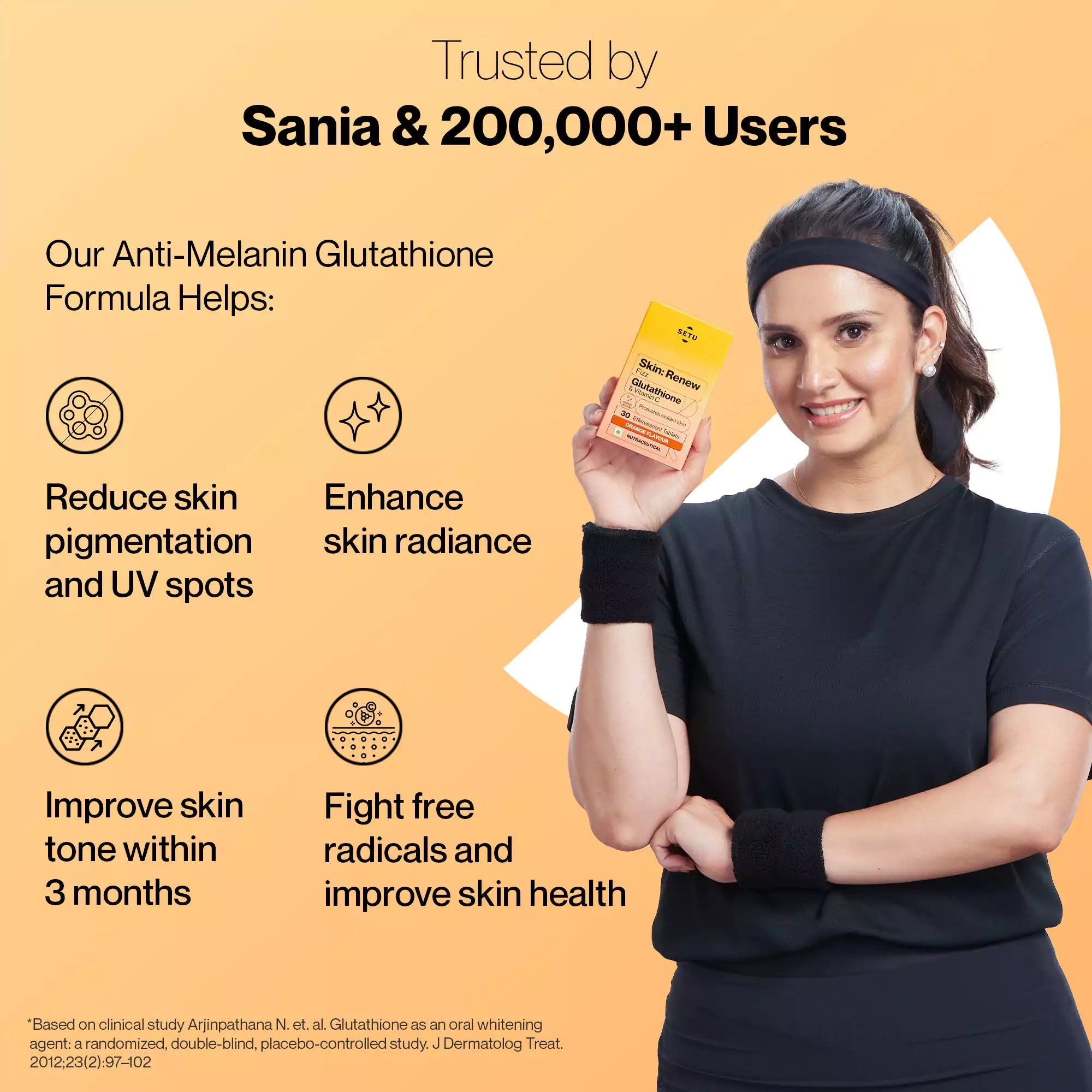 how many mg of s acetyl glutathione per day Setu Skin Renew Tablets with Glutathione & Vitamin C